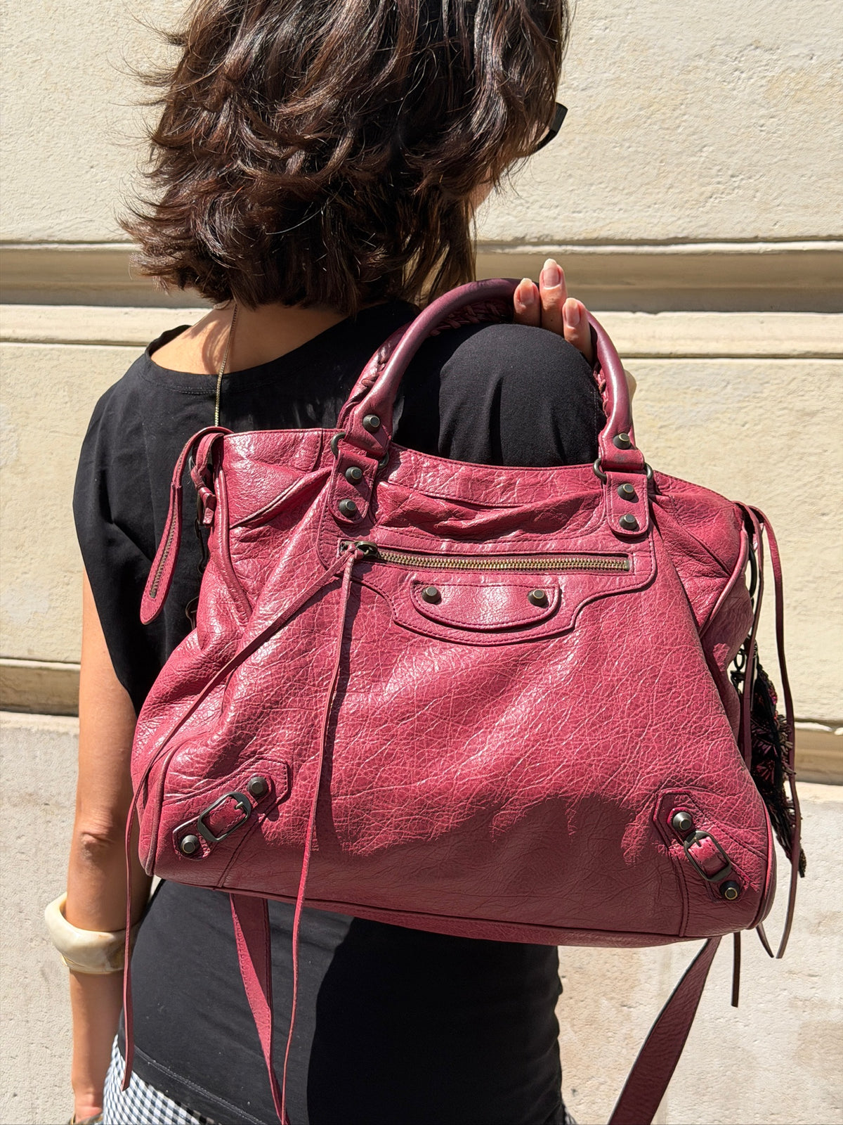Balenciaga Velo Bordeaux w/ charm